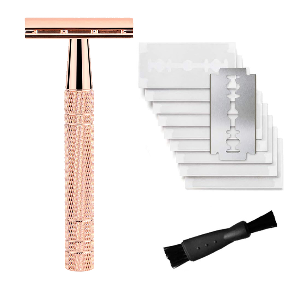 Safety Razor Handle - Rasoio di sicurezza riutilizzabile a doppio