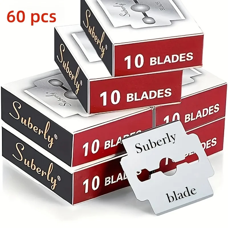 Safety Razor Handle - Lame di sicurezza in acciaio inossidabile,