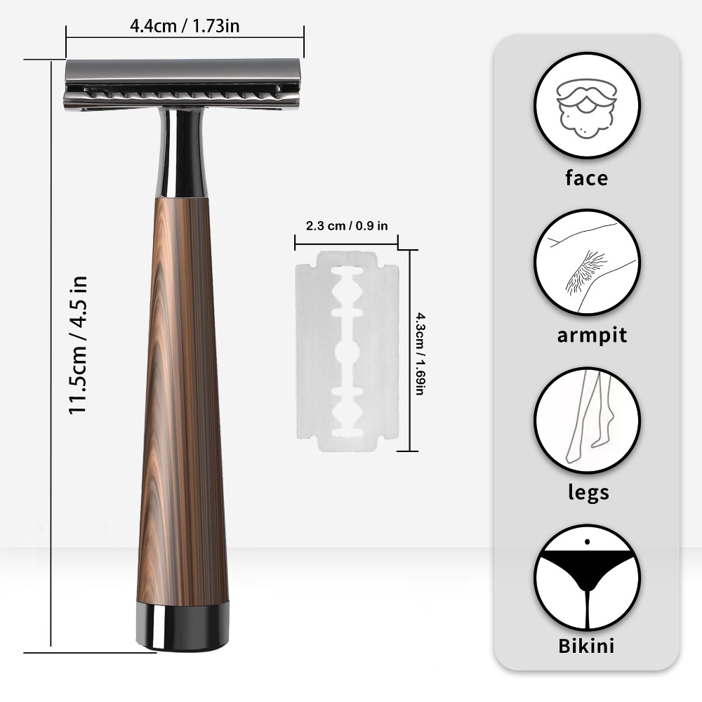 Safety Razor Handle - Rasoio di Sicurezza a Doppia Lama