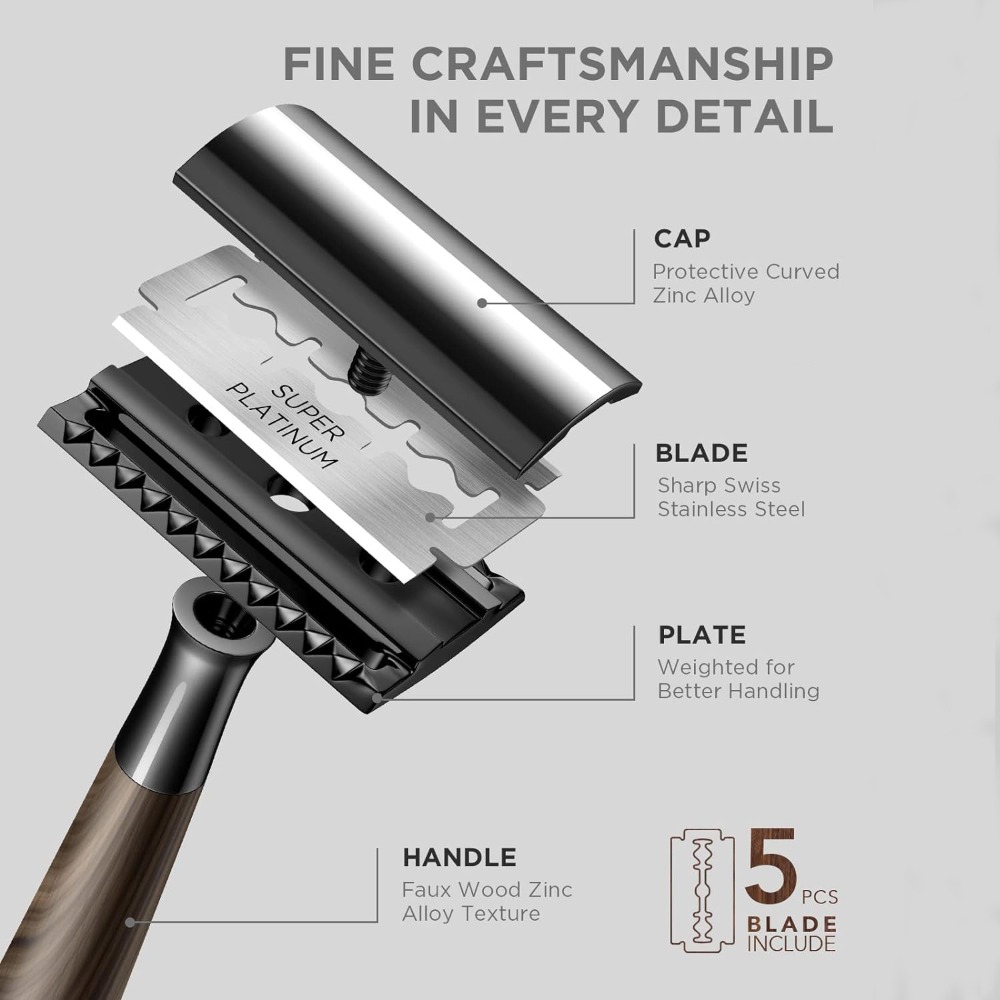 Rasoio di Sicurezza a Doppia L - Safety Razor Handle recensione e prezzo